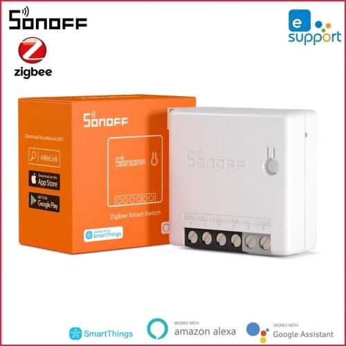 SONOFF Zigbee Smart DIY Mini Light Switch Module Timer Two Way For EWelink APP Control Works With Smartthing Alexa Google Home