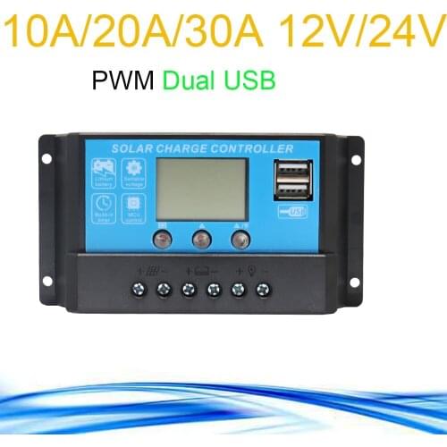 12v/24v 10A 20A 30A 40A controller regulator for solar panel photovoltaic system