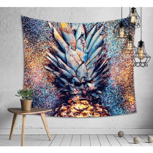 Leaves Tropical Tapestry Printed leather Unicorn Wall Hanging Art Blanket Banners Flags Bedroom Dorm Decor party background