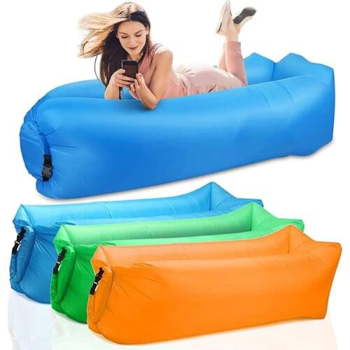 Camping inflatable Sofa lazy bag 3 Season ultralight down sleeping bag air bed Inflatable sofa lounger trending products 2021