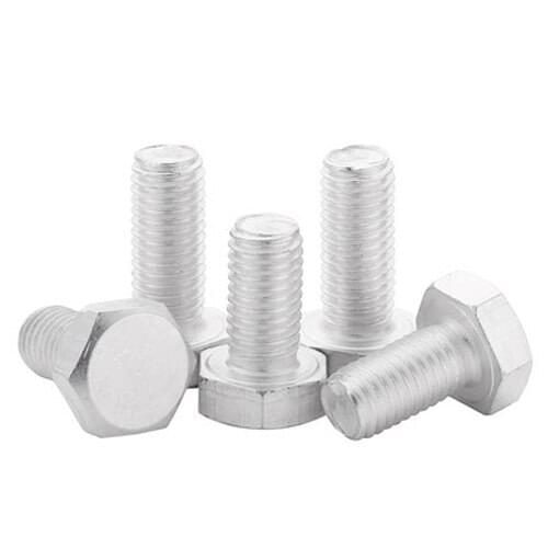 2Pcs M8 M10 Aluminum Alloy Material External Hexagon Screw 6061 Aluminum Hex Bolts 16mm-80mm Length