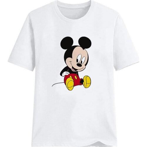 Disney Baby Mouse Mickey Print Women T Shirt Short Sleeve O Neck Loose Girls Tshirt Ladies Fashion Tee Shirt Tops Clothes