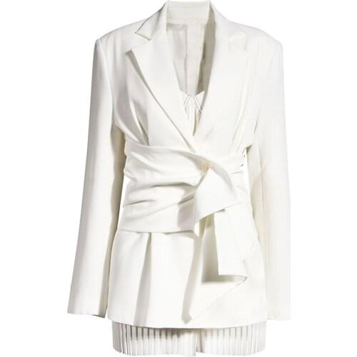 White Blazer Women 2021 Slim Elegant Blazers Jacket Womens Button Office Lady Casual Blazer Femme