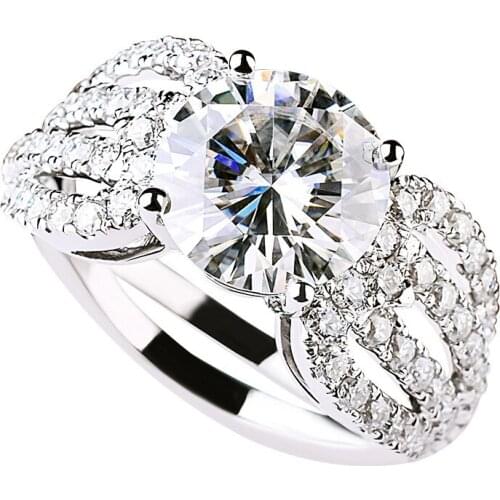 Featured Hollow 925 Sterling Silver Women Ring Fairy Luxury Engagement Wedding Exquisite Elegant Charm Jewelry Party Unique Cute