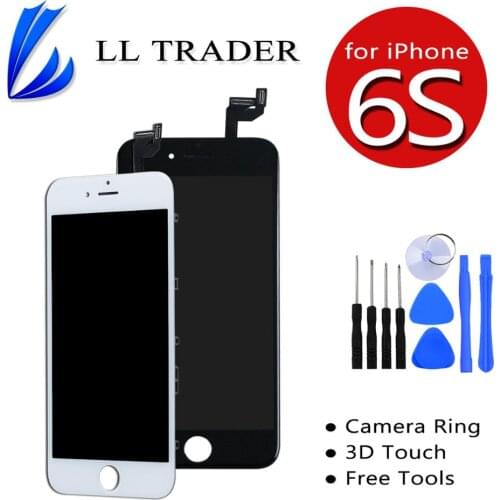 For iPhone 6S LCD Display Screen Replacement Touch Digitizer Assembly 3D Touch Free Shipping+ Free Tools HomeButton Front Camera