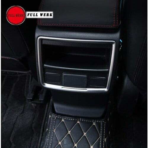 1PC ABS Car Rear Air Vent Trim Outlet Decoration Cover Storage Box Frame for Subaru Forester 2019 Car Styling Accessories