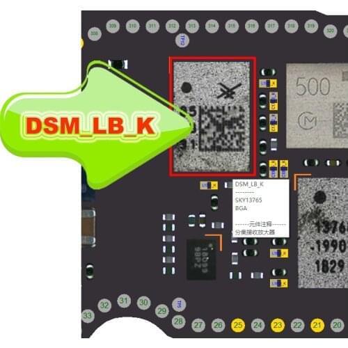 10pcs/lot SKY13765 13765 DSM_LB_K for XS XS-MAX XR LB DIVERSITY RECEIVE LNA