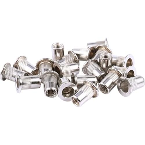 20 Pcs 304 Stainless Steel Rivet Nut Rivnut Insert Nutsert M6x15mm