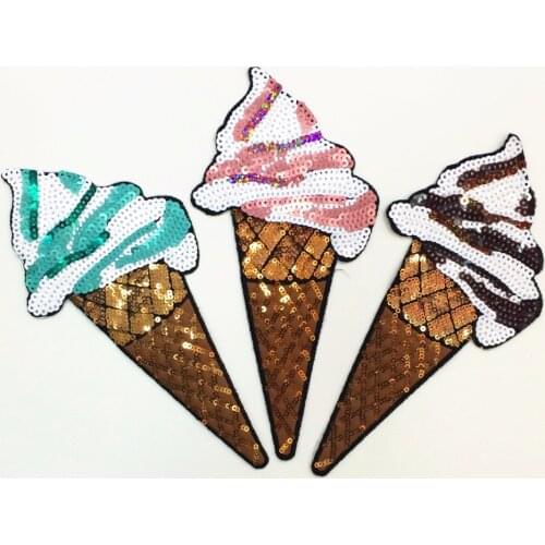 3pcs Ice sequins applique patch fashion vintage embroidery lace fabric applique T-shirt clothing decoration patches accessories