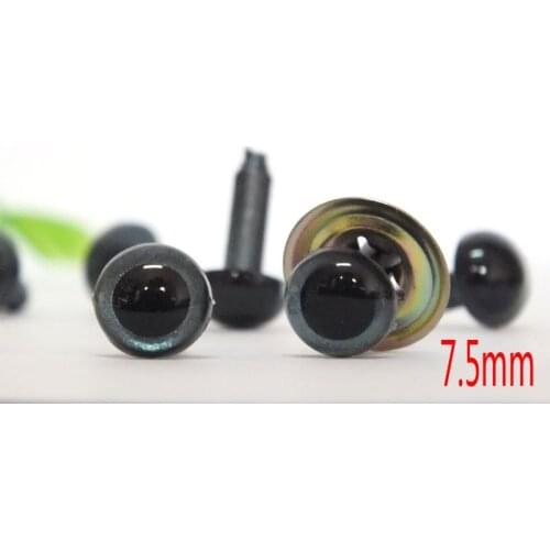 Free shipping!! 60pcs 7.5mm safety eyes for bears or dolls--dark gray