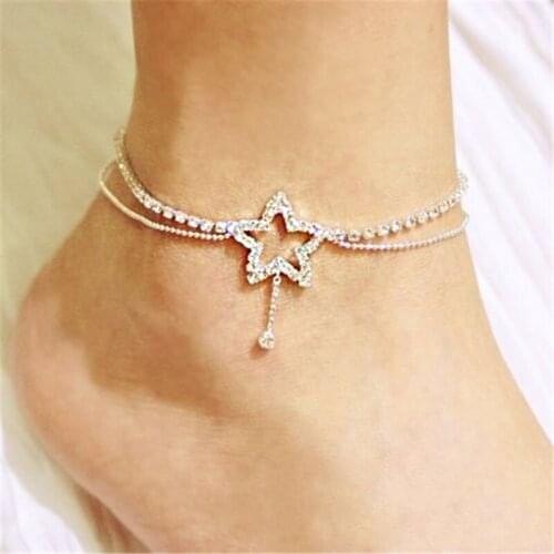 Five-Pointed Star Shaped Anklets 2020 New Women Ankle Summer Beach Charm Rope High Quality Jewelry Accessories For Women Gift