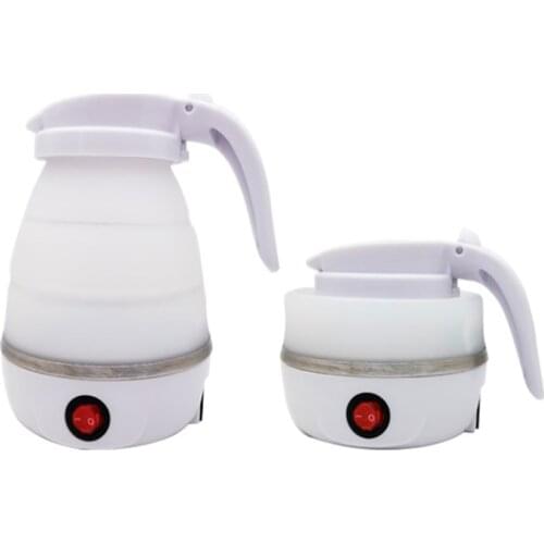 Household Electric Kettle Dormitory Thermal Insulation Portable Outdoor Travel Small Mini Folding Silicone Water Bottle