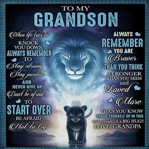 Flannel Cartoon Throw Blanket To My Daughter Or Son Letter Printed Quilts Dad Mom For Air Christmas Gift Blanket Daughters Mail