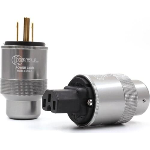 HI-End Gold Plated US Power Plug HIFI USA Power Cord Cable Plug IEC Plug