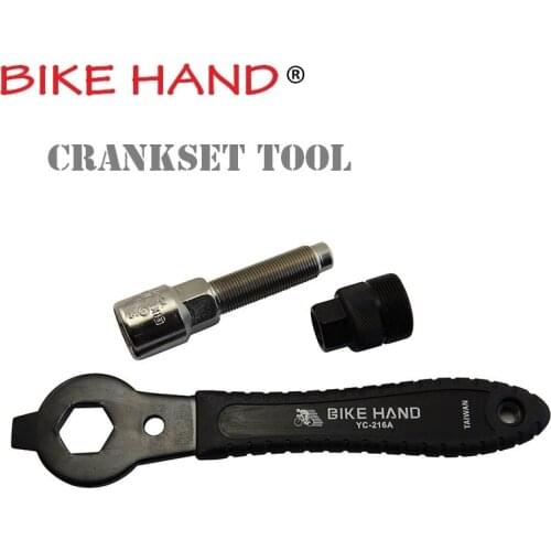 BIKE HAND Bicycle Crank Chainwheel Removal and Install Tool MTB Mountain Bike Square Hole Crank Wrench Spanner Repair Tools