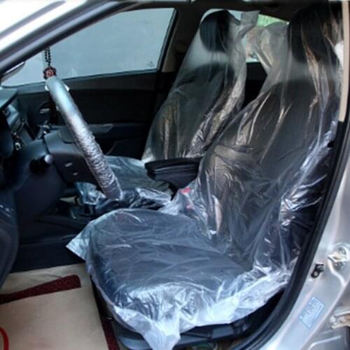 Car repair protective cover 100pcs General Motors disposable PE plastic soft seat cover waterproof