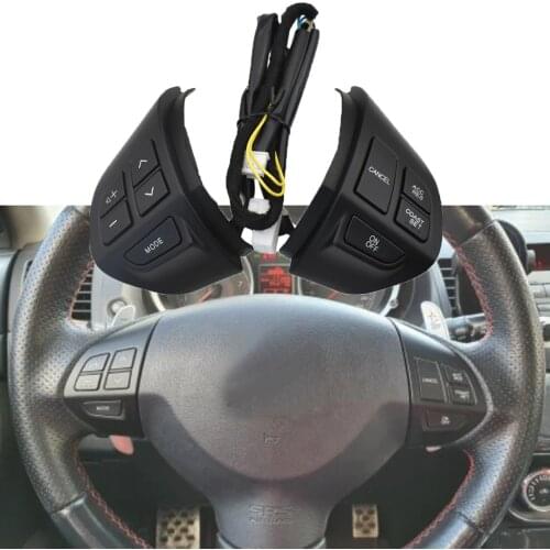 Black Steering Wheel Volume Sound Button For MITSUBISHI LANCER OUTLANDER ASX 2007 2008 2009 2010 2011