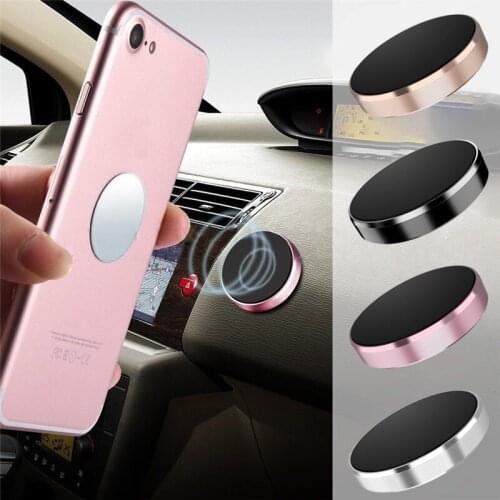 Round Magnetic Mobile Phone Holder In Car for Car Mount Stand Multifunctional Phone Holder Apply to iPhone Samsung Xiaomi