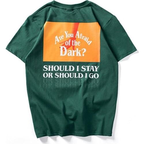 Summer Tshirts Men Harajuku Streetwear T-shirts Cotton Tops Tees Funny Print Short Sleeve Male Green Clothes HH122