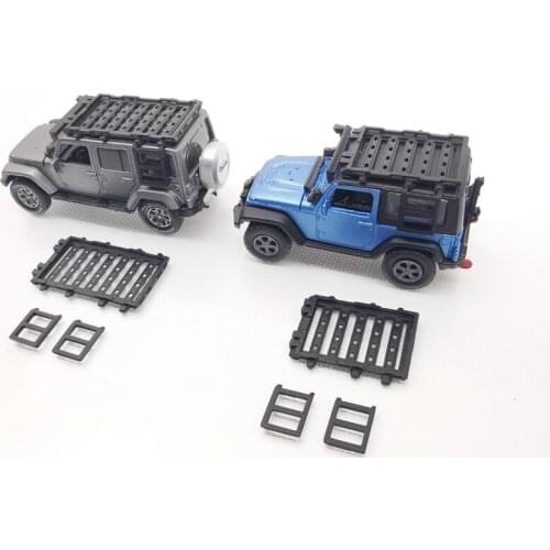 1:64 handmade off-road vehicle simulation roof rack shelf model car garage scene props