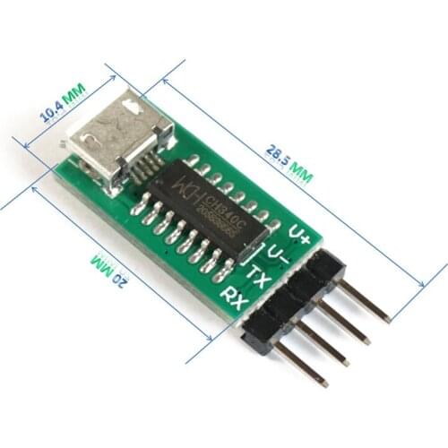 1pcs / 20pcs 5V or 3.3V CH340C USB to TTL Serial Port ISP Download Module 51 STM32 for Micro win7 10 CH340T 50~2Mhz Module