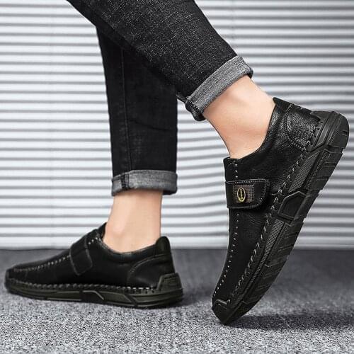 Mens Moccasins 2020 New Men Shoes Casual Breathable Zapatos Hombre Mens Fashion Sneakers For Leather Autumn