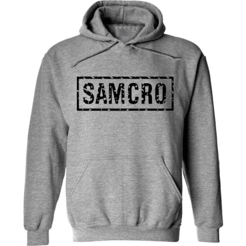 2021 SAMCRO Printed Hoodies Men Casual Hoodies Pants 2Pcs Sporting suit Fleece Warm Thick sportwear