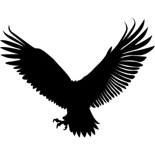 MIGNATIS - Eagle With Wings Open Air Observing Its Prey Sticker Decal Mural Art Decal For Car Window Loptop Decoration vinyl Sti