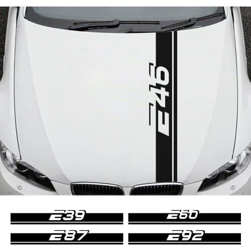 Car Bonnet Hood Sticker For BMW E39 E46 E60 E90 E28 E30 E34 E36 E53 E61 E62 E70 E87 E91 E92 E93 Accessories Vinyl Film Decal