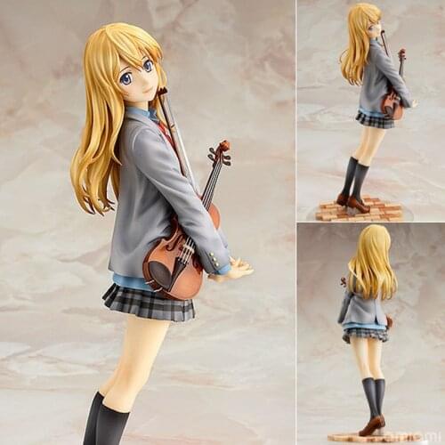 New Shigatsu wa Kimi no Uso Miyazono Kaori Violin Figurine Figure Toy Comic Amine GSC Your Lie in April 20cm