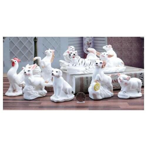 SHEEP MONKEY THE DOG PIG LUCKY TOWN ZODIAC DECORATIONS OSTENTATIOUS OX TIGER RABBIT DRAGON SNAKE HORSE SHEEP MONKEY STATUE HOME