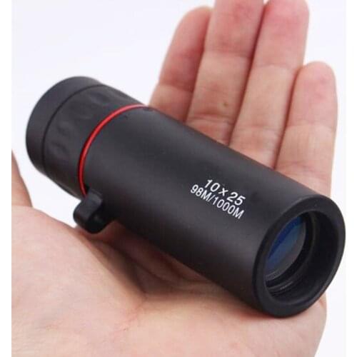 Portable Mini Binoculars Night Vision HD Professional Monocular Zoom Binoculars Night Hunting Optical Range Large Field of View
