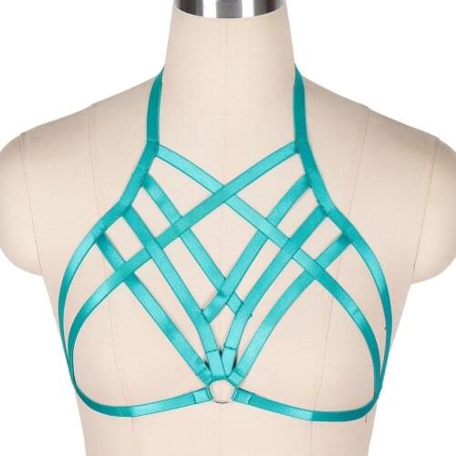 Harness Fashion Sexy Lingerie Goth Suspenders Bdsm Stockings Garter Womens Underwear Gothic Clothes Body Belts Leg Harness Bra