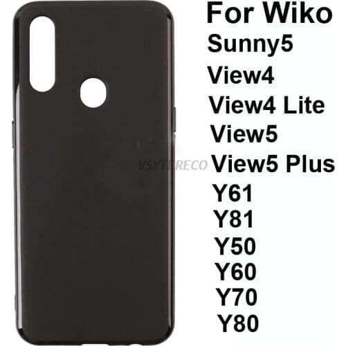 Transparent Phone Case For Wiko Sunny 5 Soft Black TPU Case For Wiko View 4 5 Lite Back Cover Wiko Y50 Y60 Y61 Y70 Y80 Y81 Case