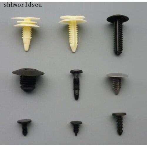 Shhworldsea 100pcs car control panel trim retainer fender bumper shield retainer door weatherstrip pillar cover retainer