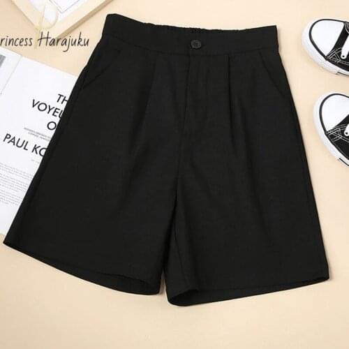 Oversize Hot Summer Casual Shorts Womens Dry Linen Shorts Hight Waist Short Fashion Woman Streetwear Office Short Pants M-4XL
