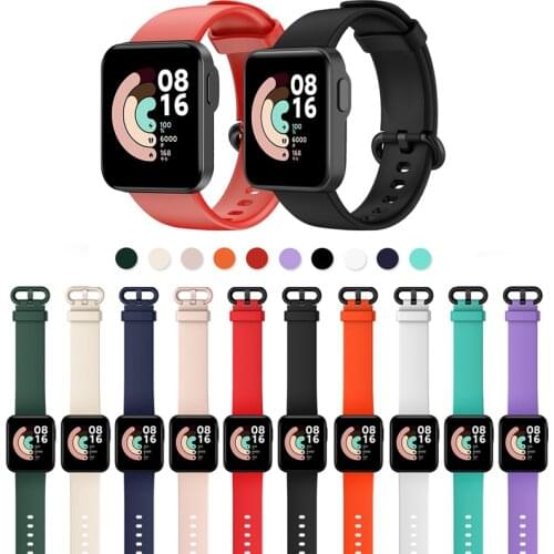 Silicone Smartwatch Replacement Part Sport Wrist Watchband For Xiaomi Mi Watch Lite/Redmi Strap Smart Wristband Band Accessories