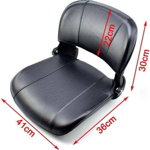 Drift Trike Go Folding Seat Cushion with PU Leather Density Foam Comfortable for Kart ATV Buggy Car Saddle Replacement M Size