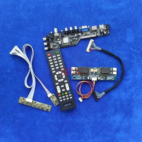 HDMI-compatible USB AV VGA DVB Digital LVDS-30Pin Controller Board 1280*1024 KIT 4CCFL Fit LTM170EH/LTM170EP01/LTM170EU/LTM170EX