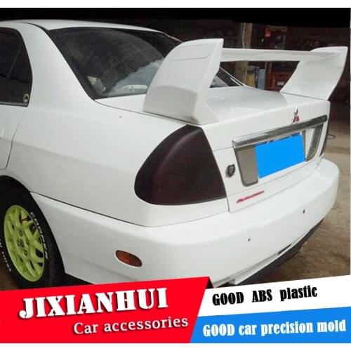 For Lancer Spoiler 2006-2010 Mitsubishi Lancer FD2 Spoiler 3DCK ABS plastic Material Car Rear Wing Color Rear Spoiler
