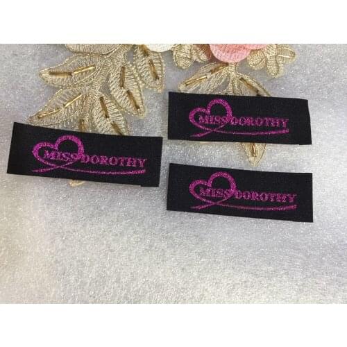 Customized garment clothing tags / Woven Labels / custom clothing labels / main labels / damask label