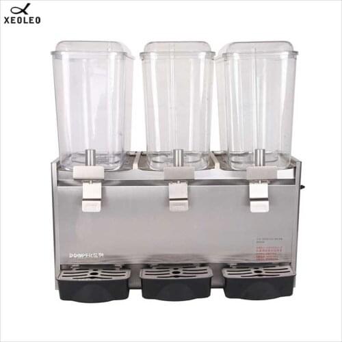 XEOLEO Three Jars Cold drink machine 18L*3 fruit juice dispenser Fountain type Beverage machine 200V Mixing Juice Dispenser