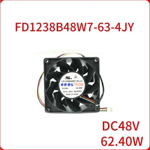 DC48V 62.40W FD1238B48W7-63-4JY 12CM 120*120*38 cooling fan 4PIN For COOLTRON