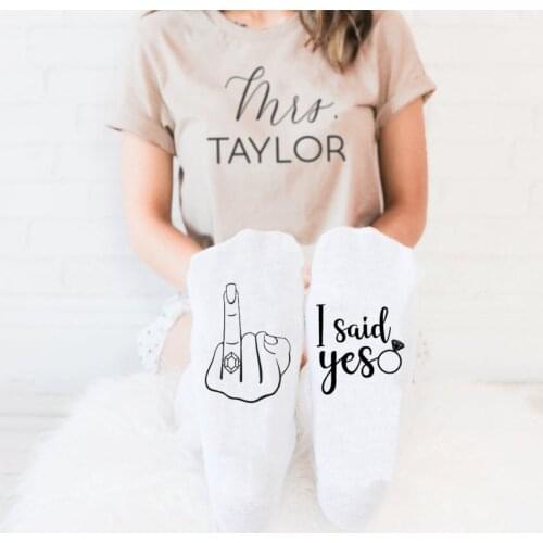 I Said Yes bride to be Wedding Engagement Bachelorette Party Bridal Shower Just married getting engaged Gift present Photo props