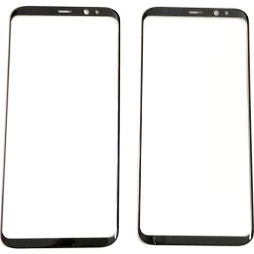 10PCS For Samsung Galaxy S8 S9 S10 Plus S20 Ultra S21 Note 8 9 10 LCD Front Outer Touch Screen Glass Lens With Adhesive OCA Film