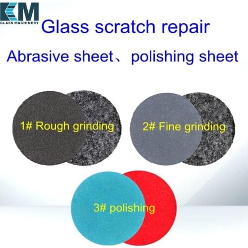 10 PCS! Polished glass polishing disc, 2/3/4/5 Inch glass scratch repair sandpaper, polished abrasive sheet