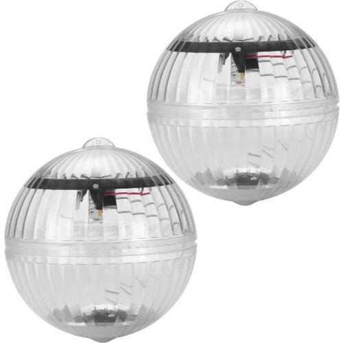 2 PCS Solar Pool Lights Waterproof LED Floating Lights Submersible Lights For Pool Pond Decoration Lightweight And Durable