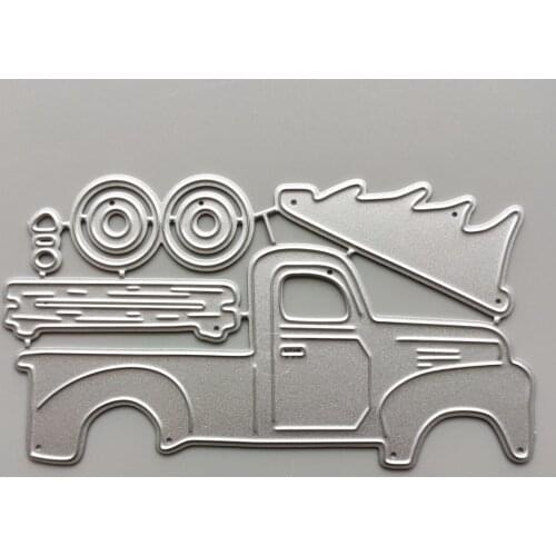 2021 Vehicle Parts Metal Cutting Dies DIY Scrapbooking Paper Photo Album Crafts Mould Cards Embossing Mold Stencils for Decor