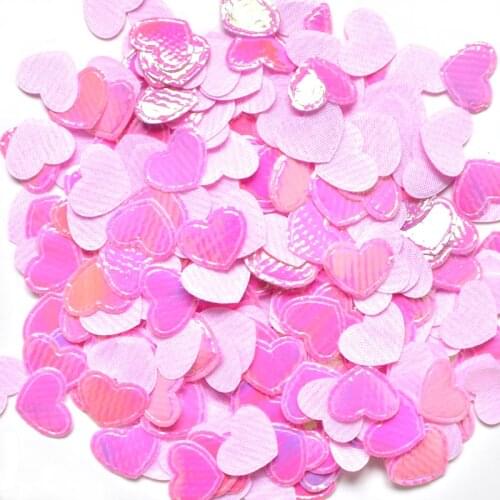 500Pcs AB Pink Heart Patches Wedding Party Decoration Crafts Accessories Supplies Card Making Appliques K41