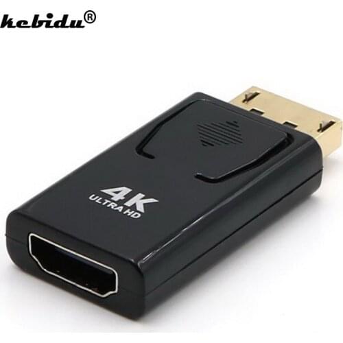 Kebidu 4K DP to HDMI-compatible Adapter Displayport Display Port To HDMI-compatible Converter Cable For Notebook Laptop Monitor